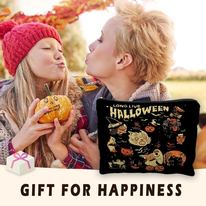 RYYCDOI Halloween Witch Makeup Bag, Halloween Gifts for Women, Witchy Gifts for Women, Witch Stuff, Long Live Halloween Makeup Pouch - Image 2